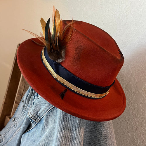 Less Like Me (Short Brim in Burnt Orange)