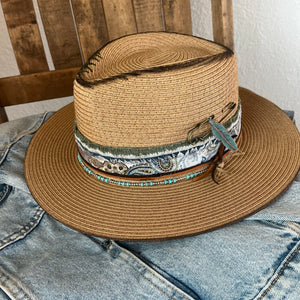 Toes in the Sand (Straw Short Brim)