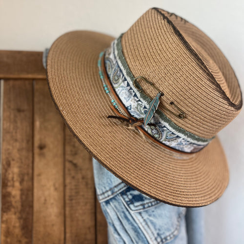 Toes in the Sand (Straw Short Brim)