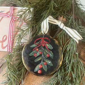 Mistletoe Ornament (with greeting card)