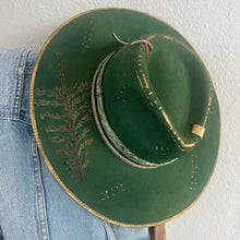 Load image into Gallery viewer, Emerald Makes My Eyes Sparkle (Wool Wide Brim. Adjustable)