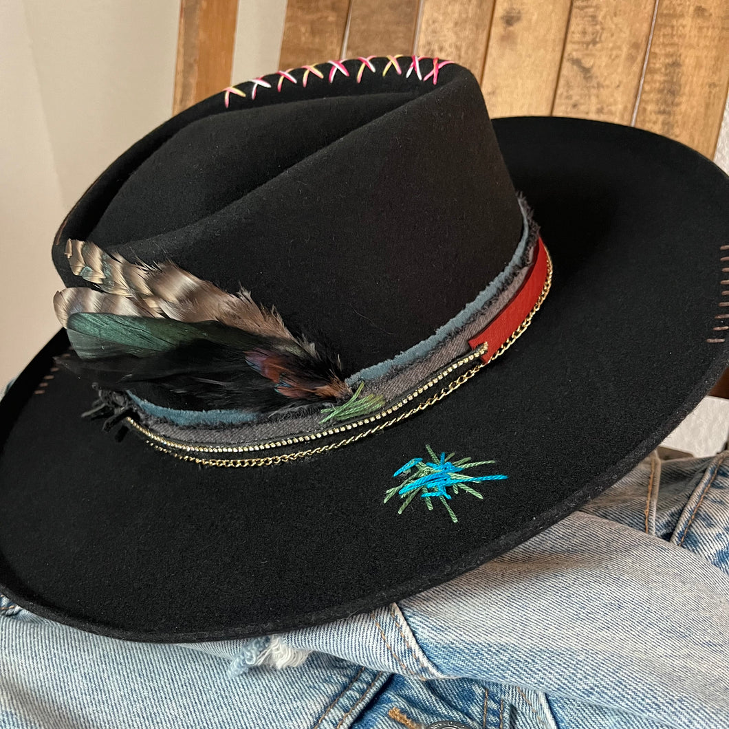 A Hat to Compliment My Boots (Wool Scoop Brim) 57cm