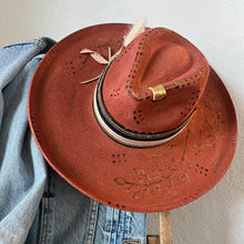 Load image into Gallery viewer, Metallic Bronze for Linda (Wool Wide/Scoop Brim) 55cm/Remaining Balance