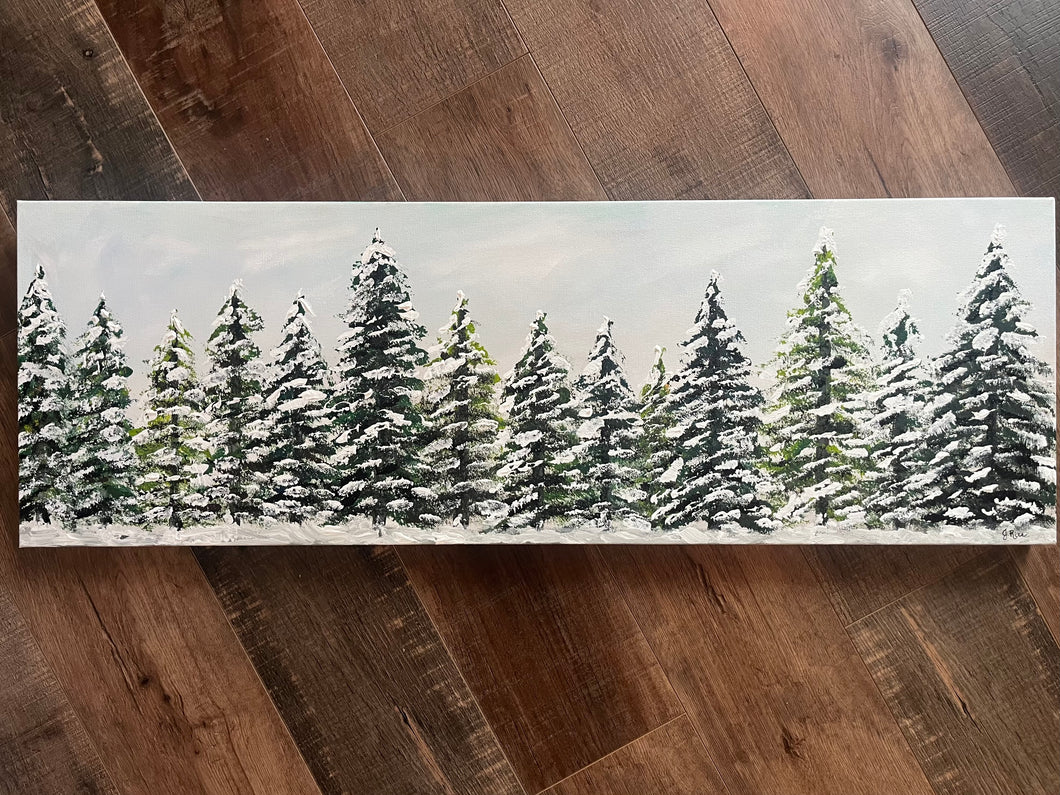 12x36 Winter Trees