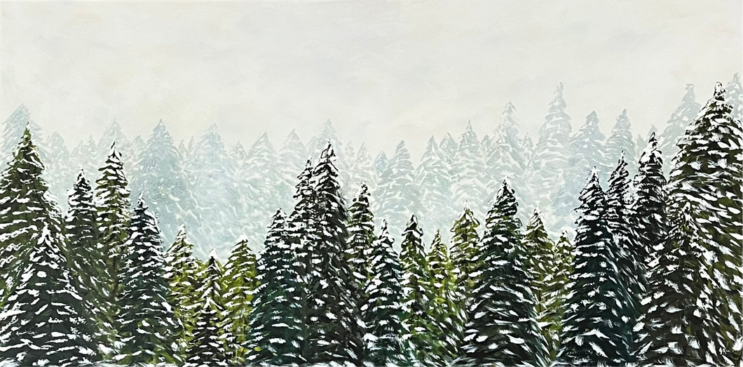 Winter Forest on Canvas