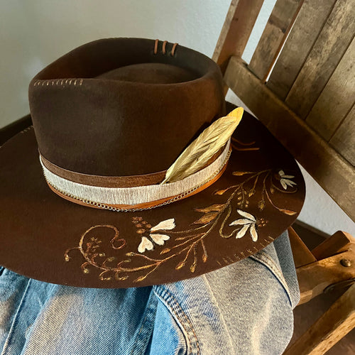 Golden (Wool Wide Brim) 57cm