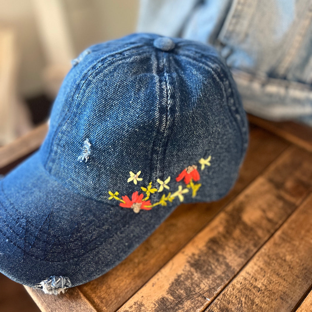 Chin Up Buttercup (Denim) O/S Fits Most
