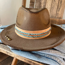 Load image into Gallery viewer, Pop of Turquoise (Short Brim)