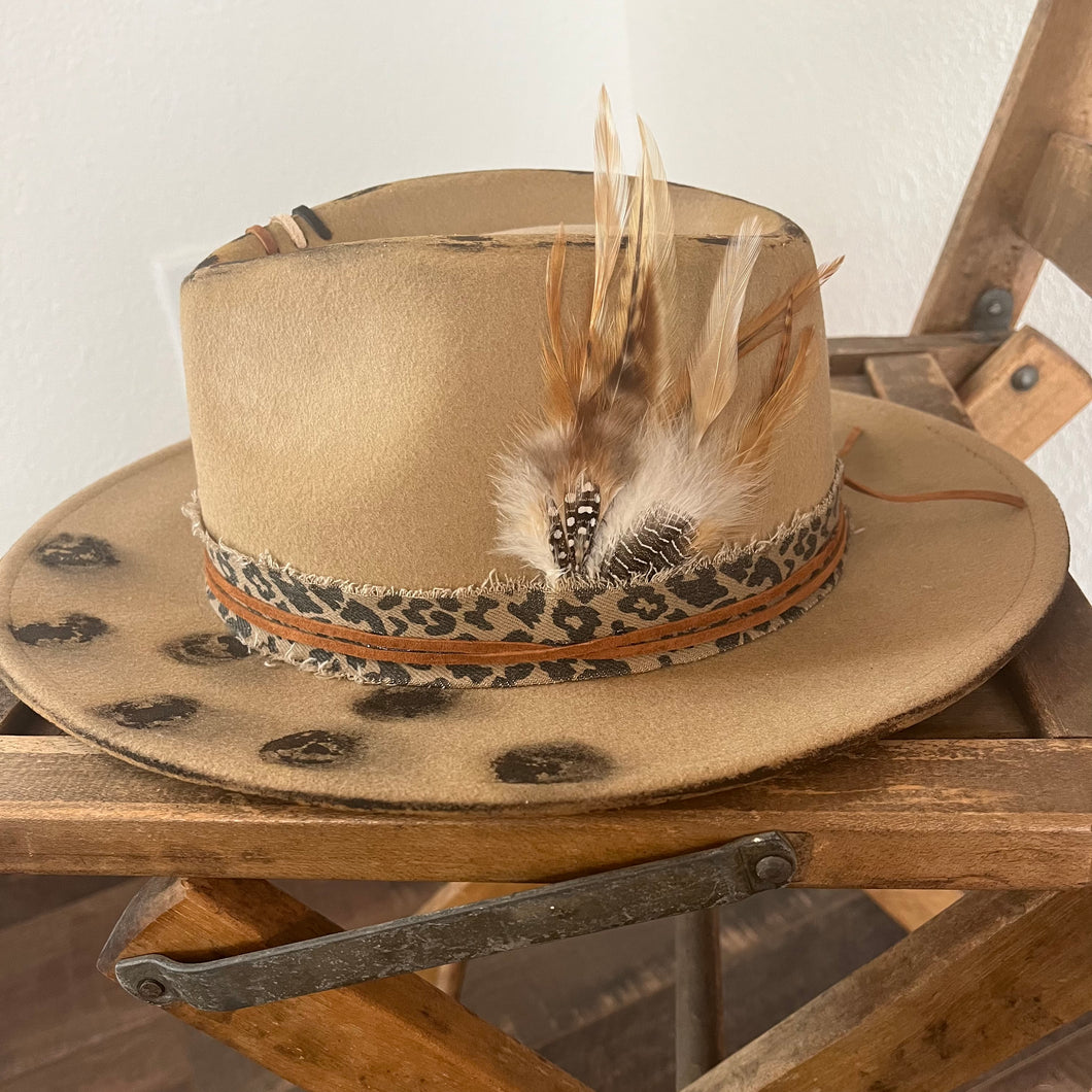 Leopard and Leather (Short Brim)