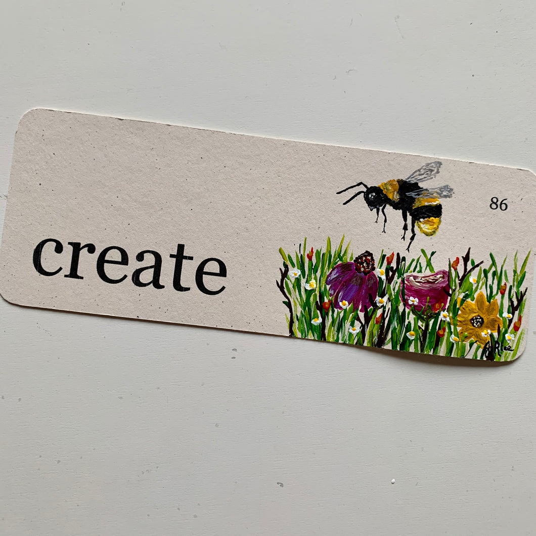 “Create” Buzzing Around Flowers