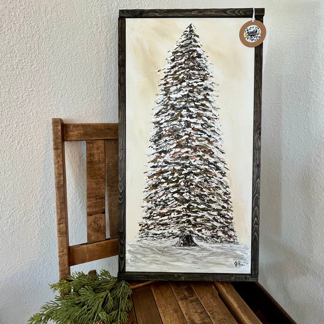 Winter Tree on Canvas