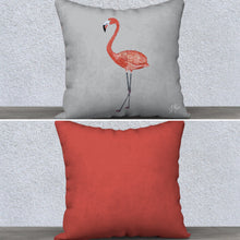 Load image into Gallery viewer, Flamingo Pillow Case with Insert