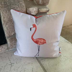 Flamingo Pillow Case with Insert