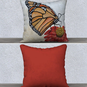 Velveteen Monarch Pillow Case with Insert
