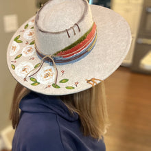 Load image into Gallery viewer, Flower Power/Oatmeal Hat