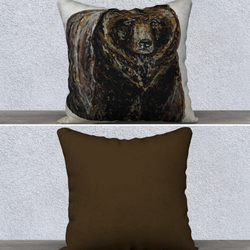 Bear Pillow Case with Insert