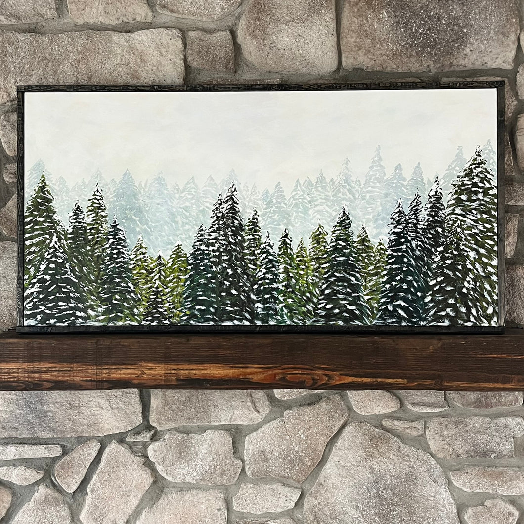 Winter Forest on Canvas