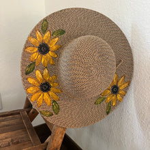 Load image into Gallery viewer, Sunflower Sunhat and Beach Bag Set