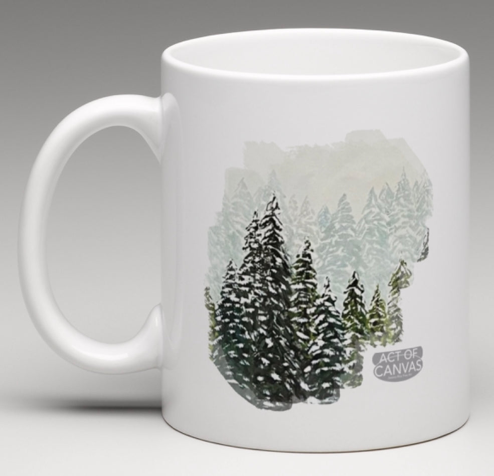 Snowy Pines Mug